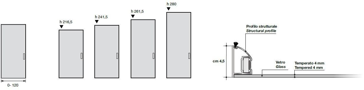 Longhi Раздвижная дверь из зеркального стекла для гардеробных Aluminiun chic – doors Serie 395 - Вид №1