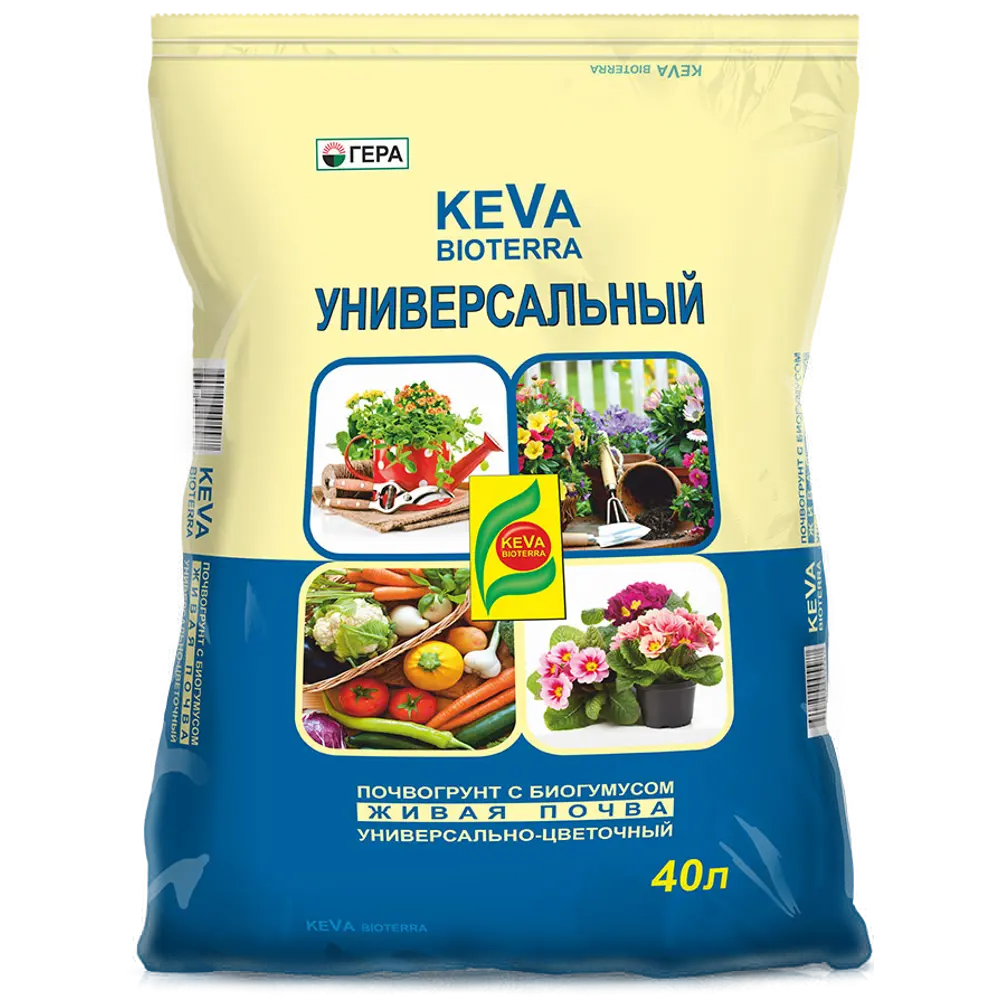Грунт Гера Keva Bioterra универсальный 40 л 89096942 STLM-2170356 Santreyd 