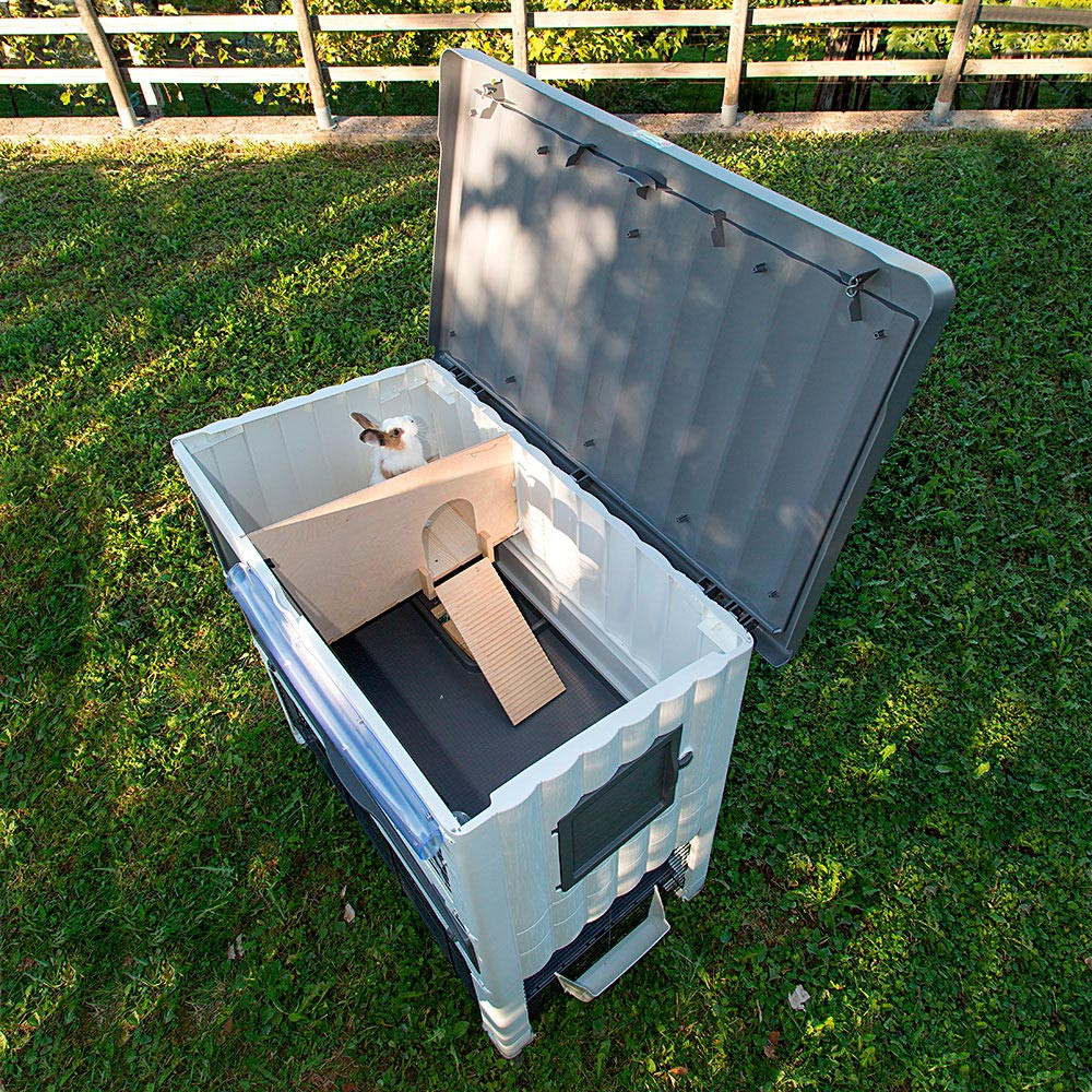 ПР0032594 Клетка для грызунов Grand Lodge 140 Plus для содержания кроликов на улице, пластик FERPLAST  - Вид №4