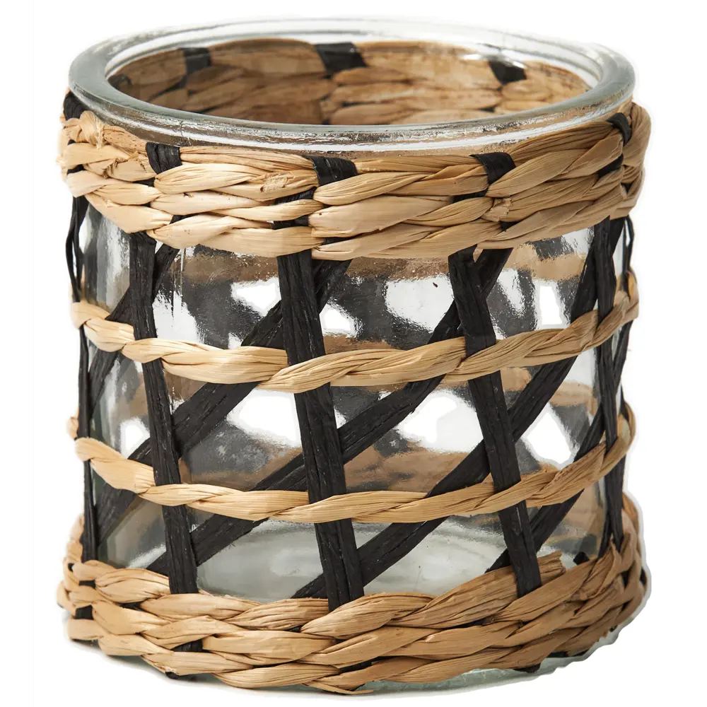 Подсвечник KB31-5989 стекло цвет черно-бежевый Santreyd STLM-2100256