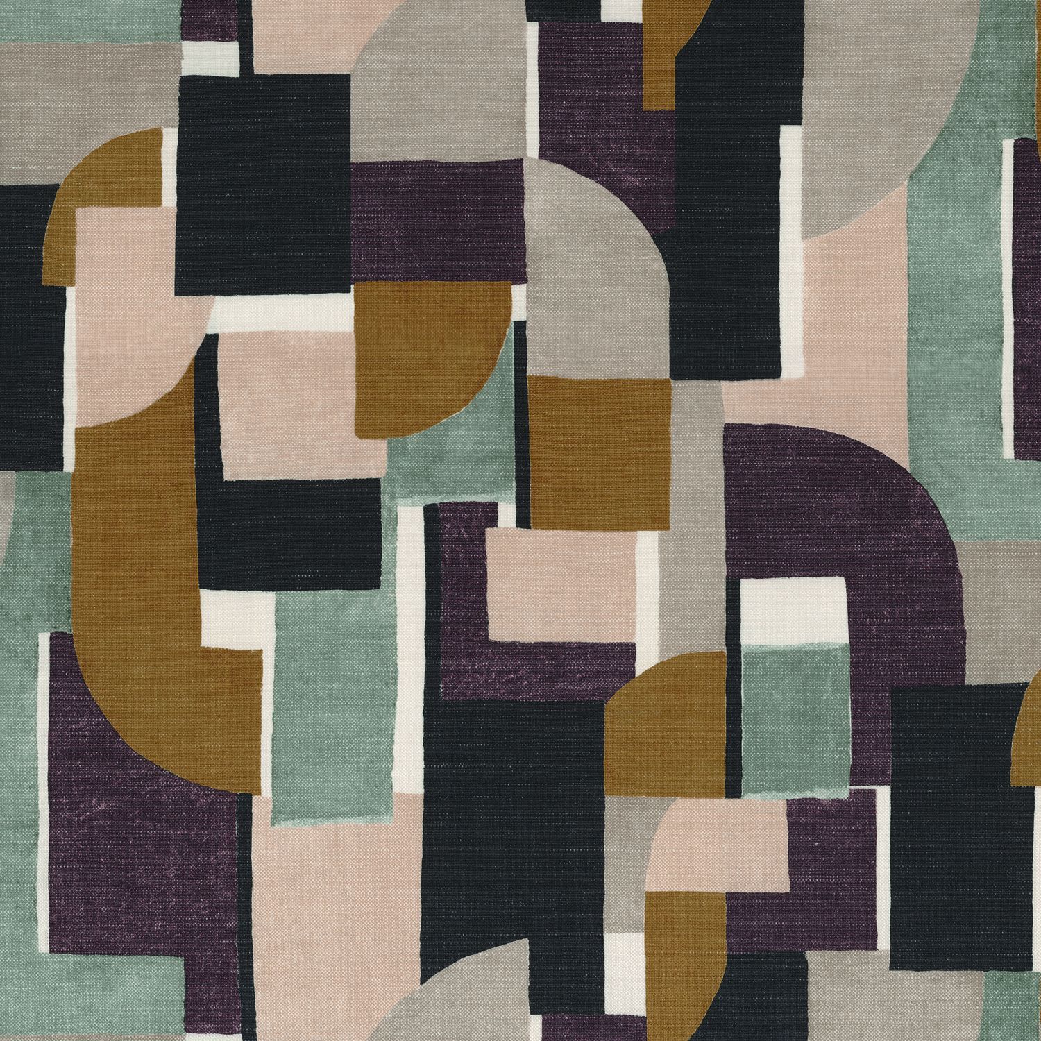 Многоцветная моющаяся ткань из хлопка и льна Casamance Paris Texas ARCH-00000407 - Вид №1