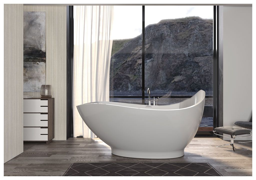 Ванна из искусственного камня Aquanet Grace V2 175x81, глянцевая - Вид №5