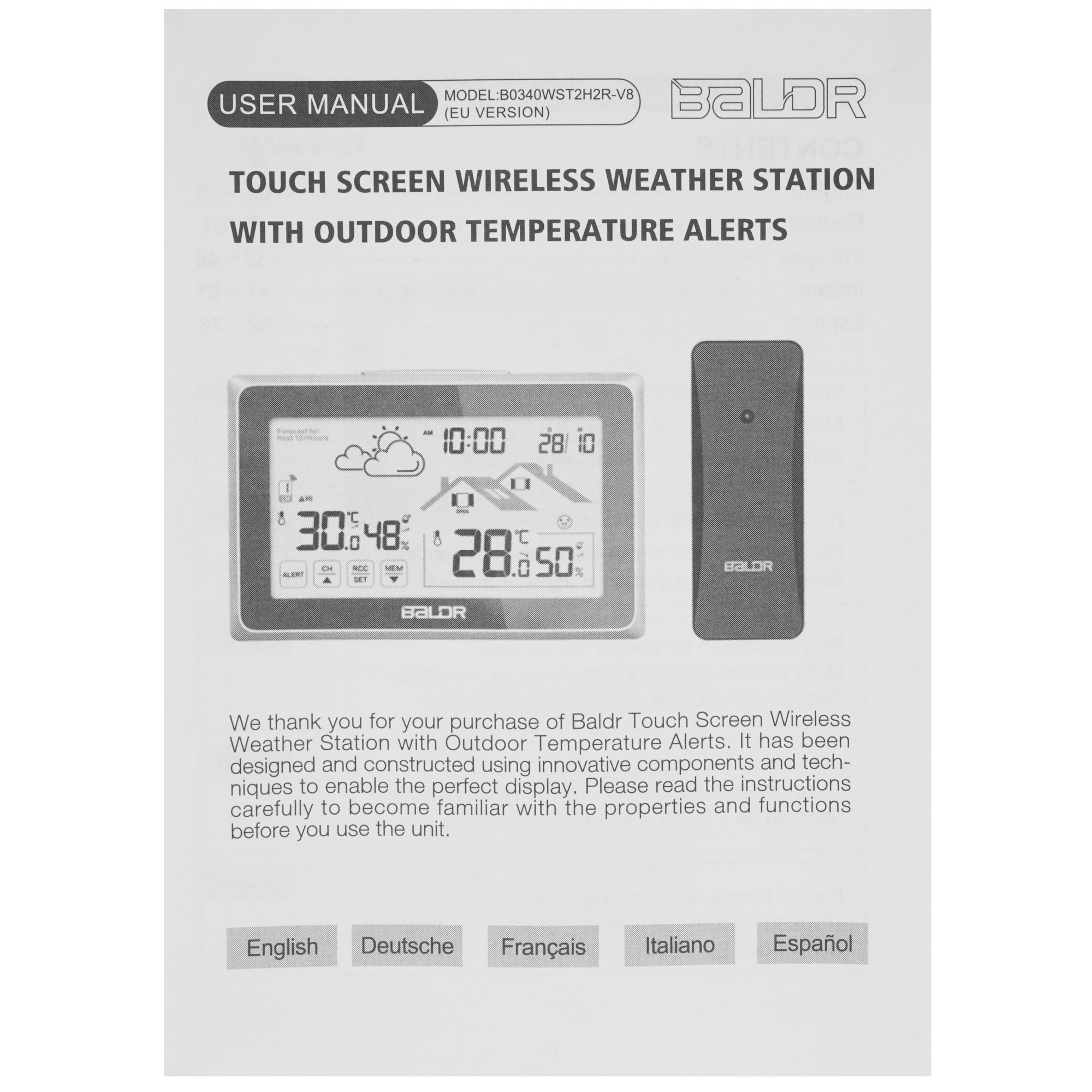 5080192 Метеостанция BALDR B0340ST2H2R-V8 STDN-0109234 - Вид №9