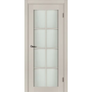 Комплект двери Пьемонт остекленная 60x200 см HardFlex цвет платина светлая без доборов 89431176 STLM-2039744
