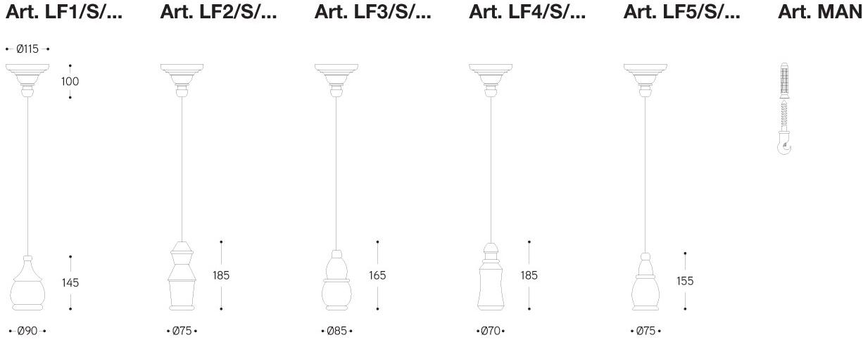 Aldo Bernardi Подвесной светильник из керамики Fate sun-id-1354925 - Вид №4