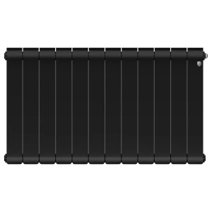 Биметаллический радиатор Royal Thermo Infinity 500/90, 12 секций, черный 89437350