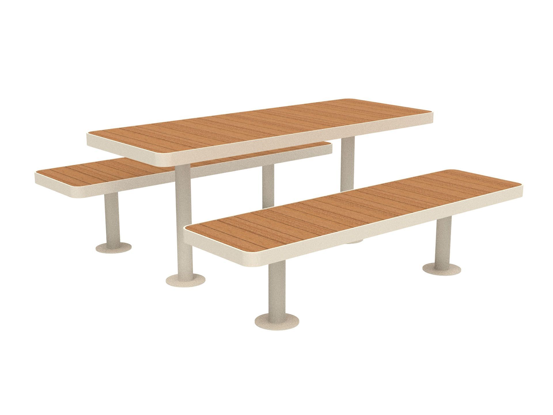 Стол для пикника со встроенными скамейками Lazzari палуба ARCH-00057717 - Вид №4