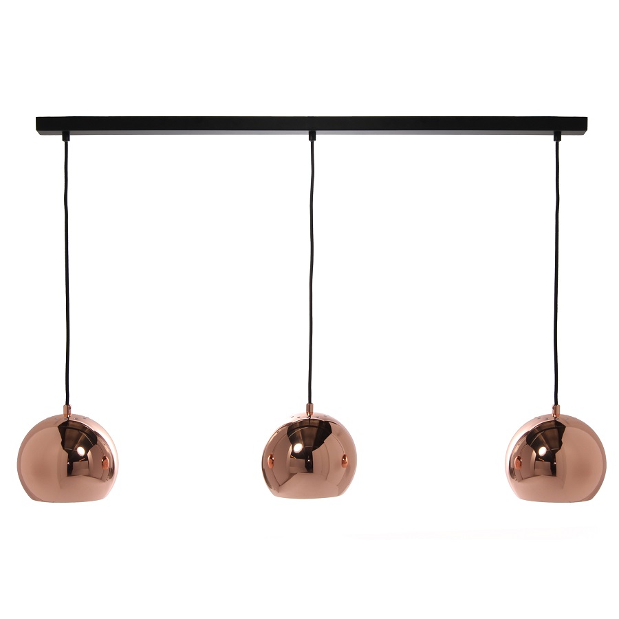 13602105001 Люстра ball, 3 плафона, 100х169 см, медь в глянце Frandsen 