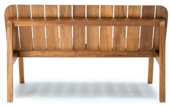 Feelgood Designs Скамья из тика со спинкой Nyord sun-id-1447532 - Вид №4