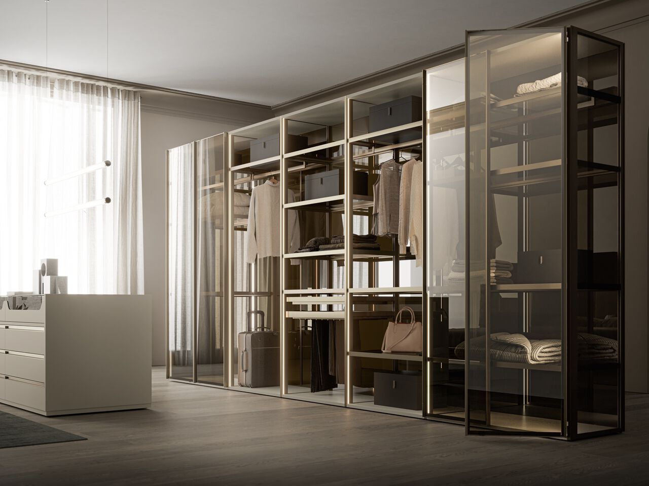 Деревянная секционная гардеробная Santalucia Mobili Luxury ARCH-00068324 - Вид №7