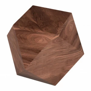 Прикроватная тумбочка дизайнерская коричневая "Многогранник" ODINGENIY  178330 Коричневый