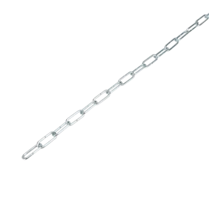 Цепь 3 мм длинное звено 2.5 м сталь оцинкованная