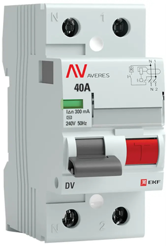 УЗО EKF Averes DV - защита от токов утечки и короткого замыкания 84579895