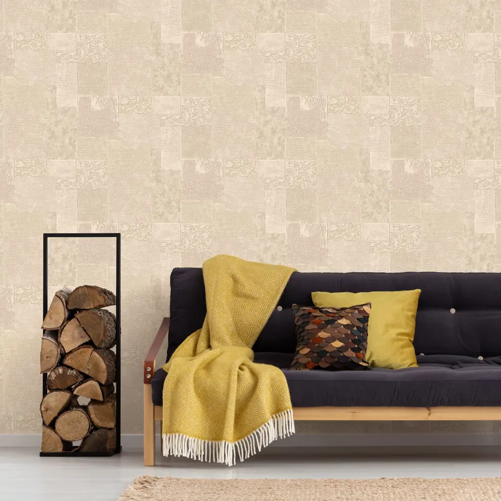 Обои флизелиновые Аспект Граттаж бежевые 1.06 м 70219-28 АСПЕКТ РУ STLM-2152730 - Вид №2