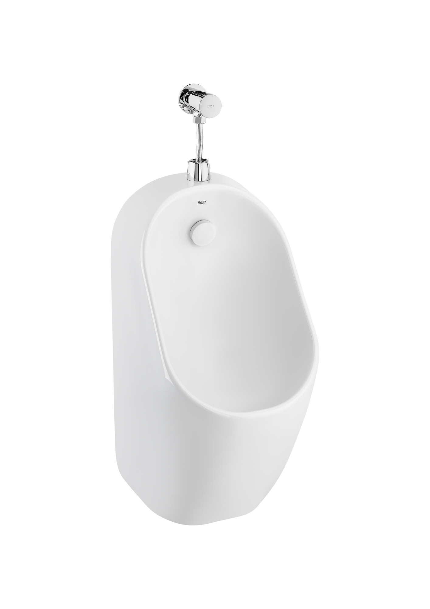 A3590J2000 Безободковый фарфоровый писсуар, подача сверху ROCA Proton 