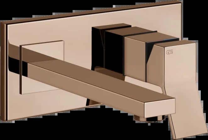Смеситель для умывальника 53088 030 Gessi Rettangolo k МЕДЬ PVD