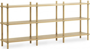 602505 Jam Книжный шкаф 8 полюсов Дуб / серый Normann Copenhagen