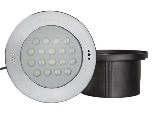 Светодиодная лампа для дайвинга с системой RGB из нержавеющей стали и стекла