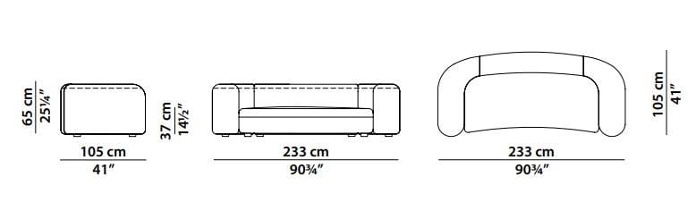 Кожаный модульный диван Baxter Clara ARCH-00053660 - Вид №16