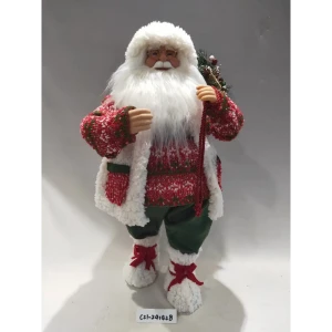 Фигурка декоративная «Дед Мороз в красном», 60 см, пластик, цвет красный