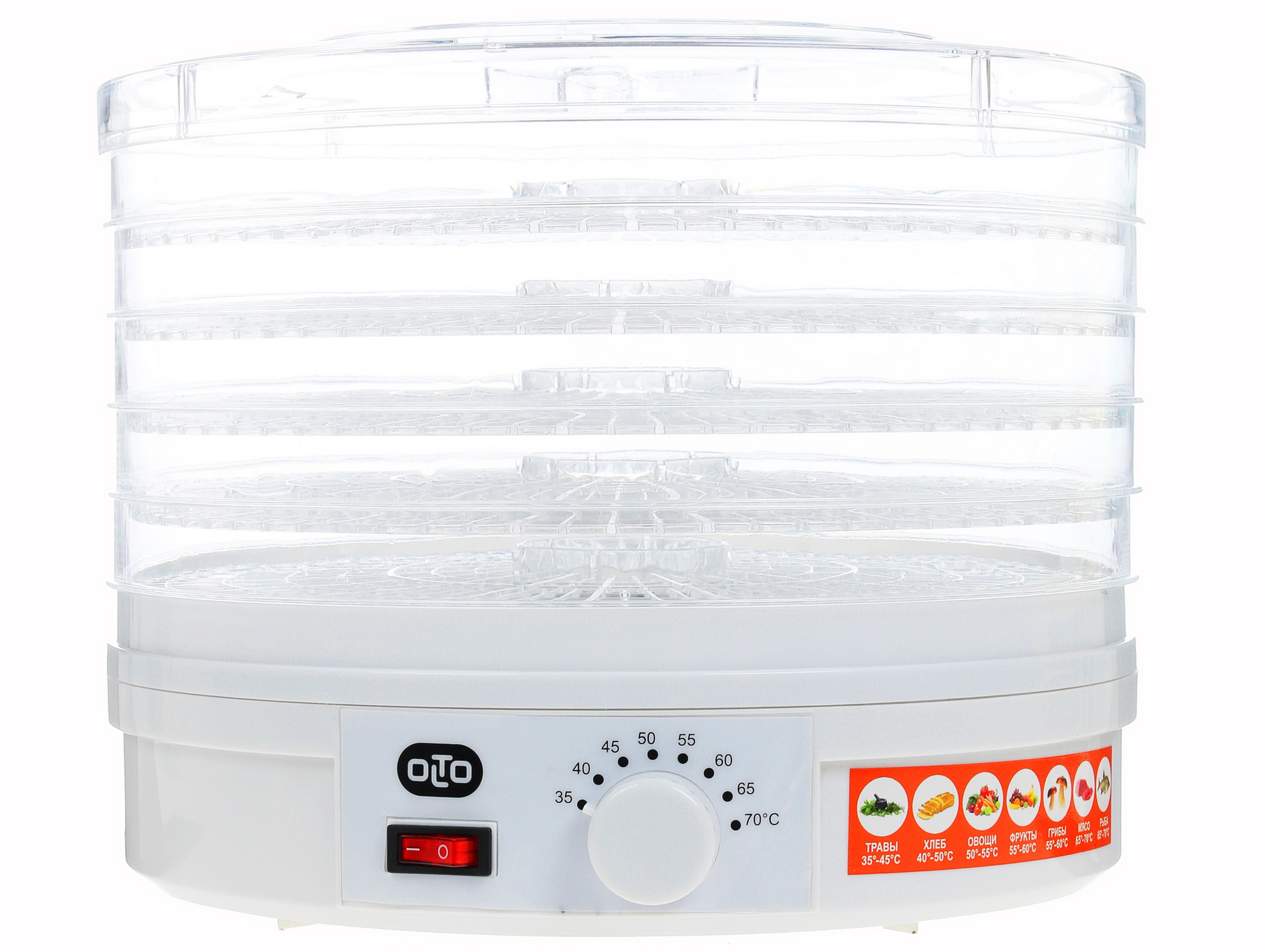 1136482 Сушилка для овощей и фруктов OLTO HD-30 белый STDN-0025642 - Вид №1