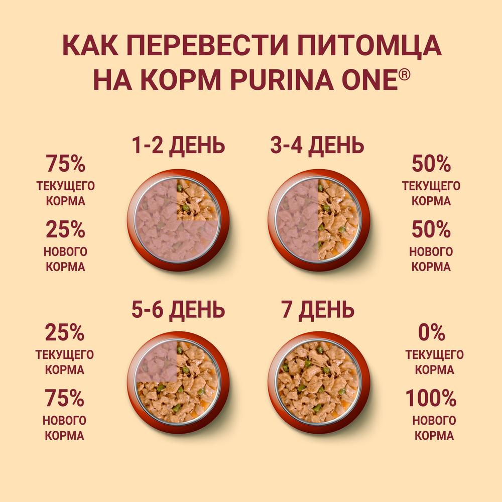 ПР0053579 Корм для собак ONE Mini Курица, морковь, фасоль пауч 85г PURINA  - Вид №7