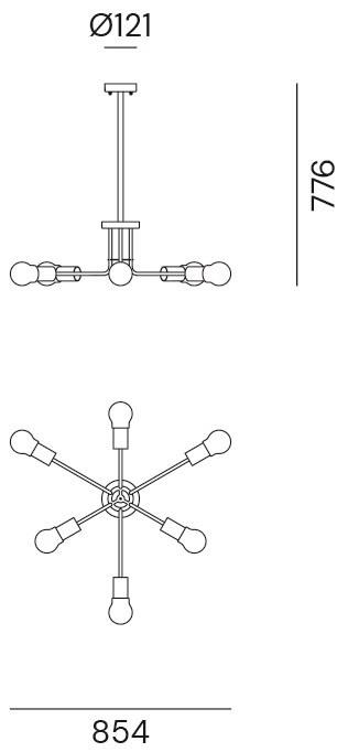 Il Fanale Подвесной светильник из латуни Astro 276.14.oot - Вид №1