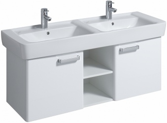 122130000 Подвесная раковина настенная прямоугольная Keramag  белая  - Вид №1