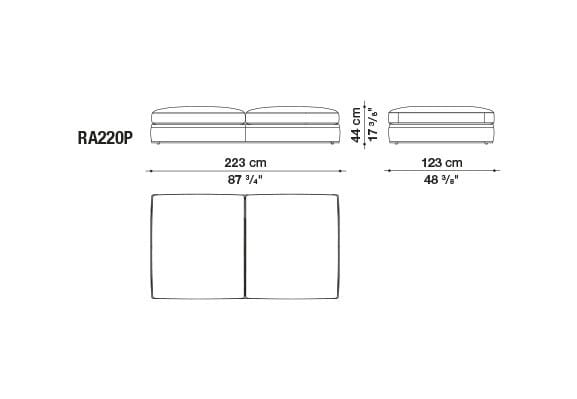 Угловой диван из ткани B&B Italia Ричард ARCH-00040927 - Вид №64