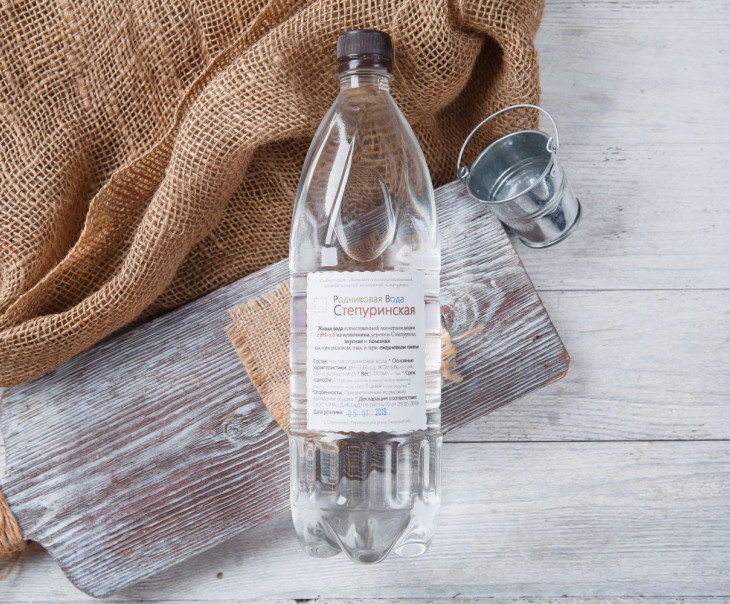 6726 Родниковая вода "Степуринская" 1 л. Вкусляндия 