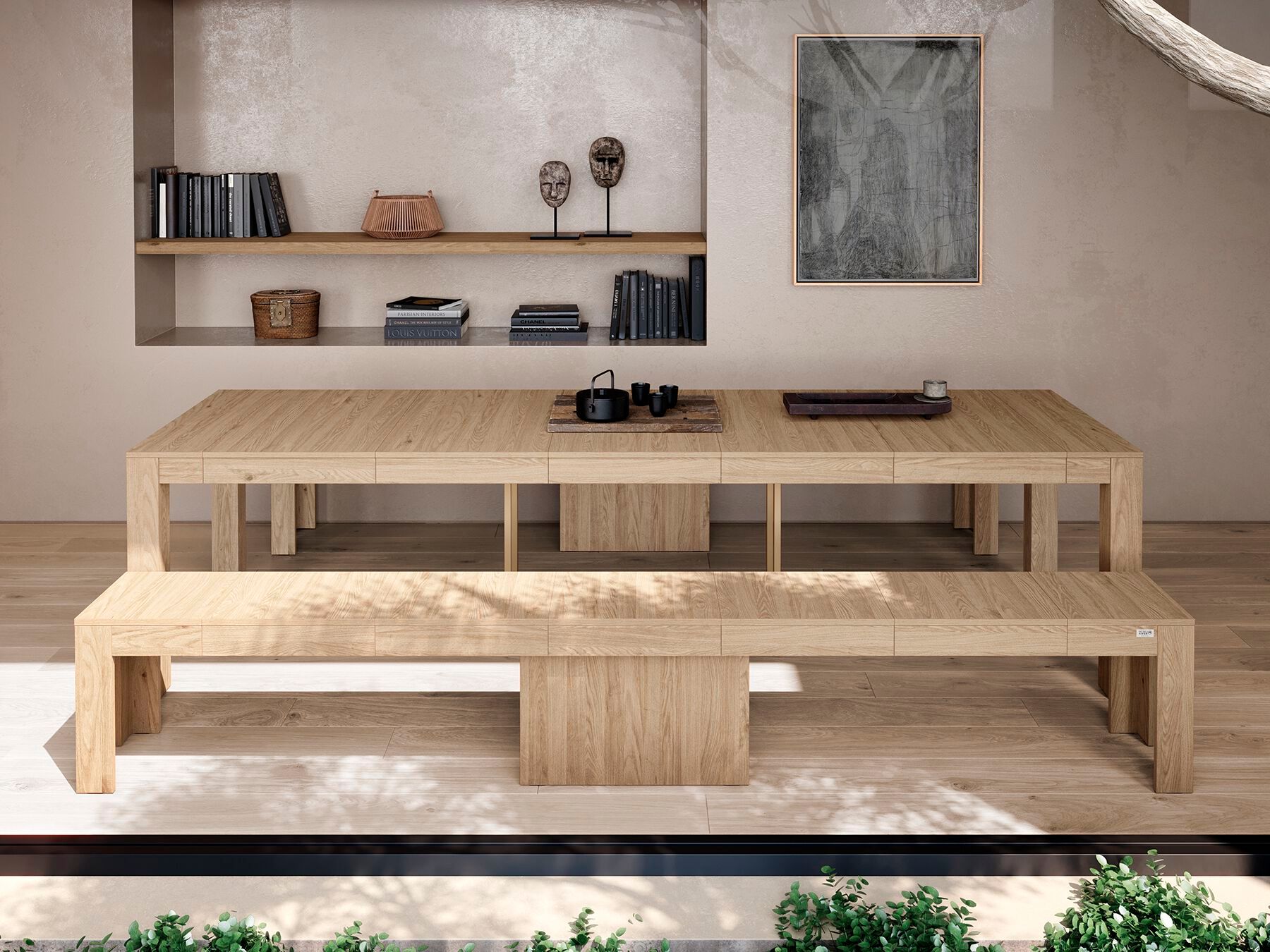 Выдвижная скамья из дуба Mobili Fiver Rachele ARCH-00098557 - Вид №2