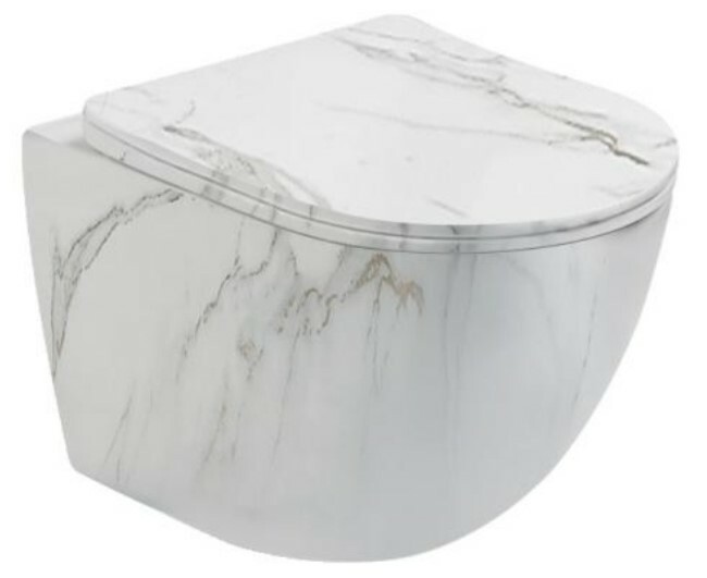 SL-5005MRB Унитаз подвесной безободковый под мрамор LAB.Space 