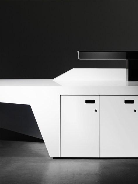 Isomi Стойка администратора для модульного офиса из твердой поверхности Fold sun-id-1442042 - Вид №1