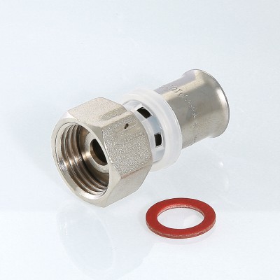 VTm.222.N.002005 Пресс-фитинг с накидной гайкой Valtec 20 мм х 3/4"  - Вид №7