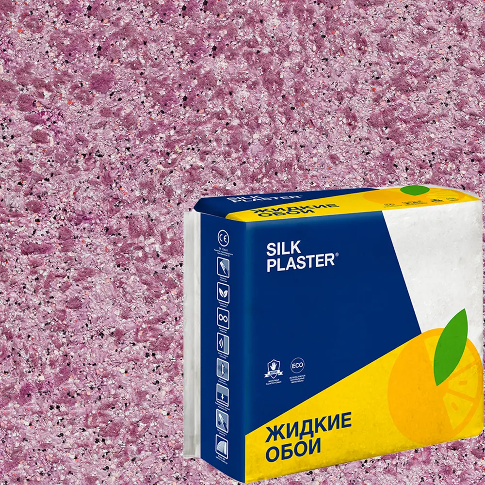 82736055 Жидкие обои Silk Plaster Absolute А425 1.3 кг цвет фиолетовый STLM-0035082