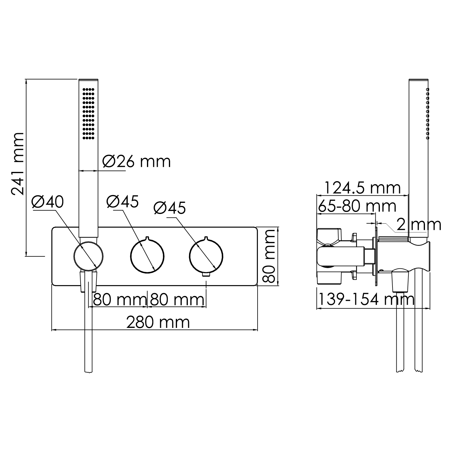 7488 Thermo Elbe Термостатический смеситель для душа WasserKRAFT Elbe 7400  - Вид №2