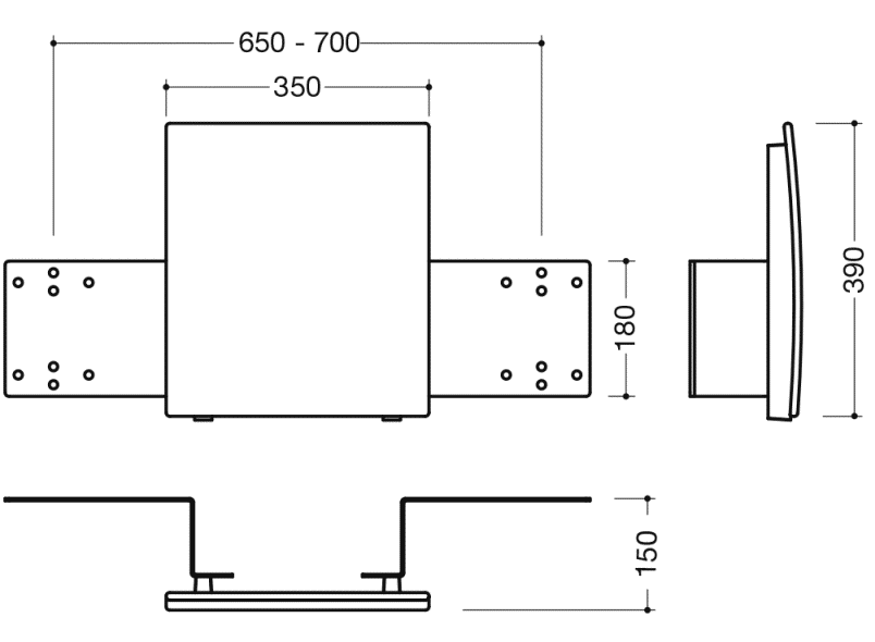 950.51.90090 поддержка спины HEWI Stützen  - Вид №5
