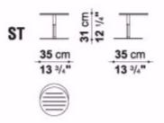 B&B Italia Outdoor Приставной столик из красного дерева Springtime sun-id-1380137 - Вид №6