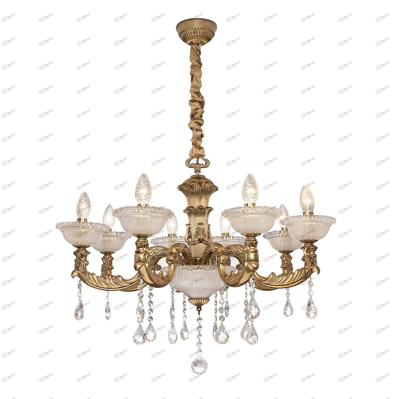 Подвесная люстра Silver Light Demetra 729.53.8 SILVER LIGHT ДИЗАЙНЕРСКИЕ, DEMETRA 186179 Золотой 