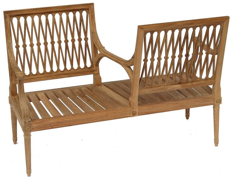 ASTELLO 2-местный диван из тикового дерева Serpentine sun-id-1457441 - Вид №1