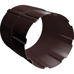 Соединитель трубы 90 мм цвет шоколад