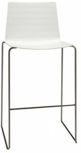Andreu World Стул барный полимерный на салазках Flex outdoor Bq1328