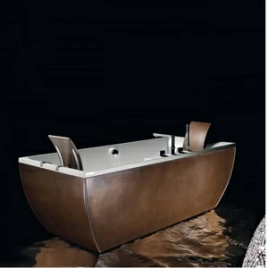 Ванна угловая с аэромассажем Kali Metal Bronze 180 см