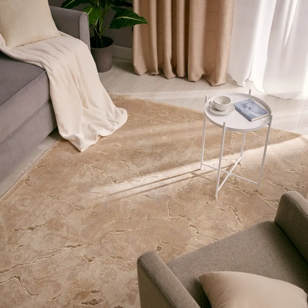 Ковер вискоза Рим 1047W 75x150 см цвет бежевый CTIM STLM-2020323 - Вид №5