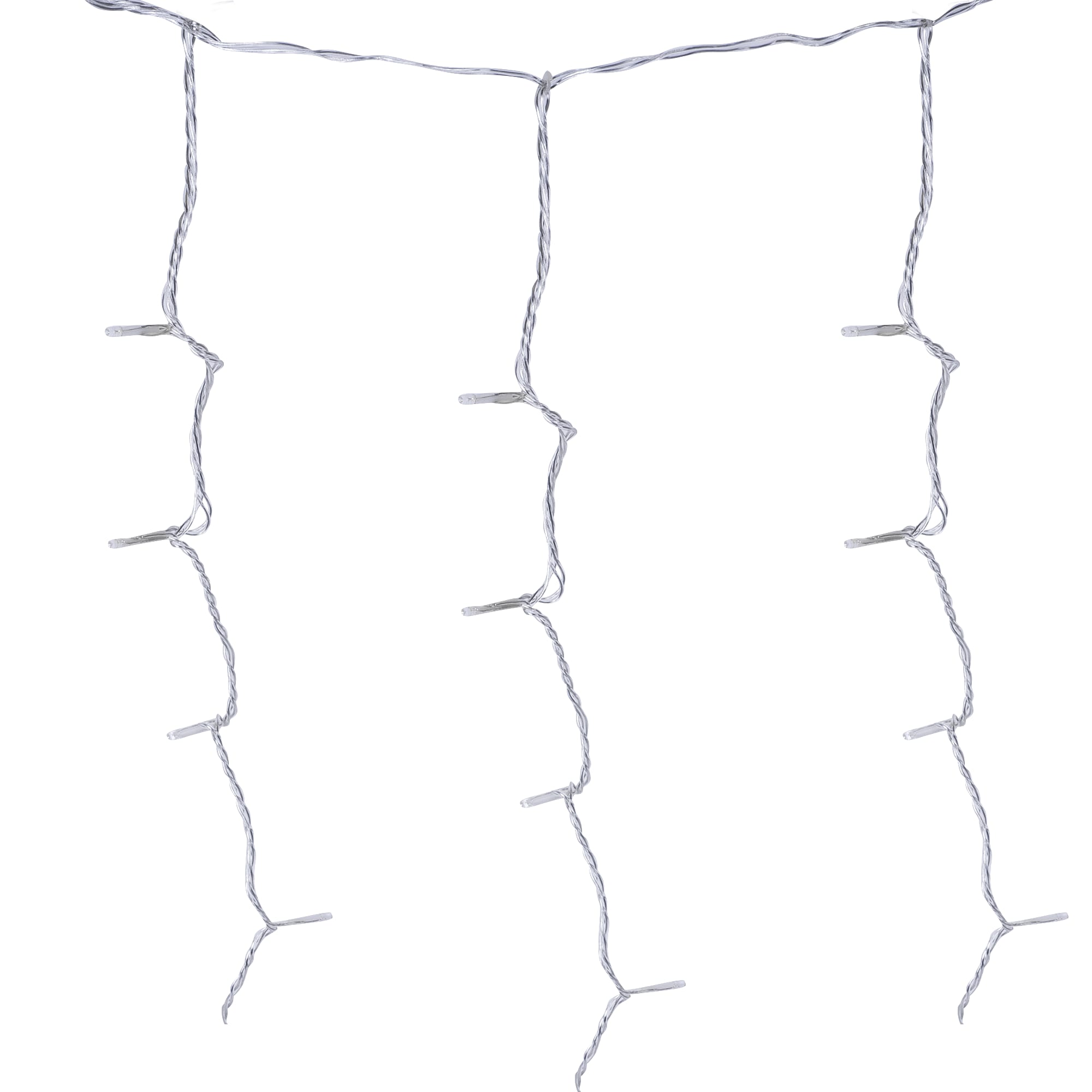 82061436 Электрогирлянда наружная «Занавес» 20 м 96 LED холодный белый Santreyd  - Вид №4