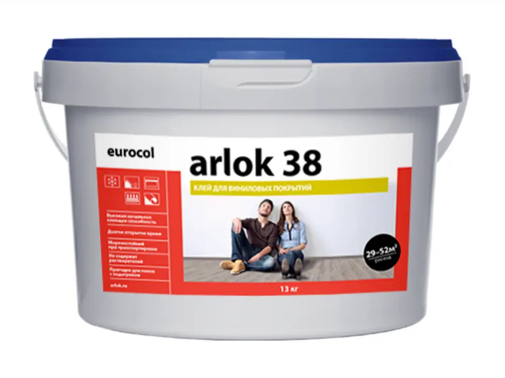 90339246 Клей для линолеума и ковролина 38 Arlok водно-дисперсионный 13 кг STLM-0190877