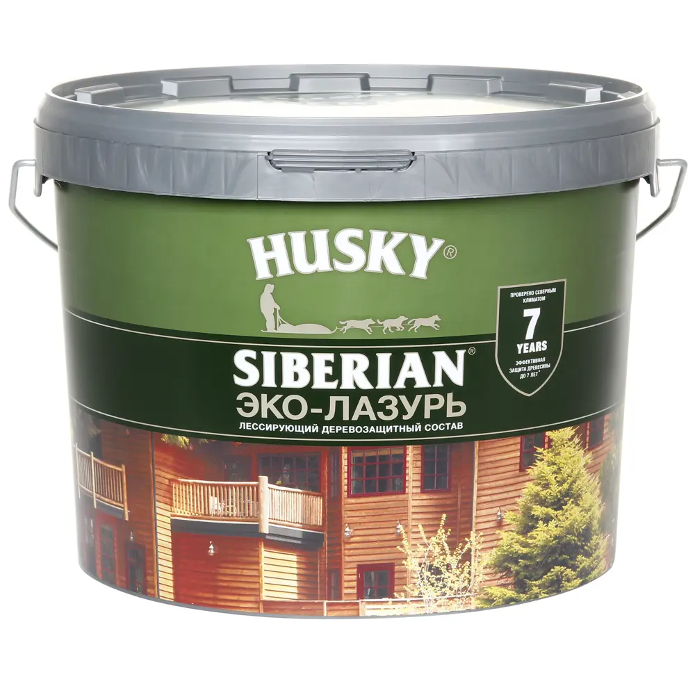Эко-лазурь Husky Siberian для дерева - защита и декор 9 л 84392169 STLM-0049151 - Вид №1