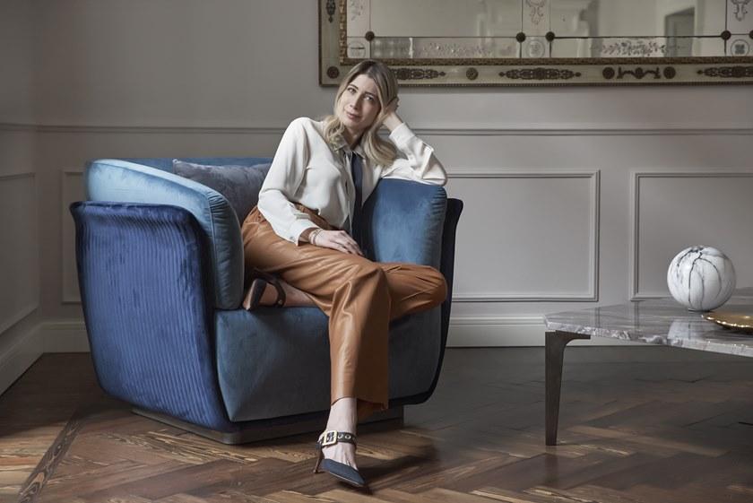 Capital Collection Кресло с обивкой из ткани с подлокотниками Allure sun-id-1494074 - Вид №7