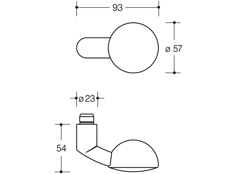 138RLT Толкатель кнопки, часть с отверстием (r-technik) HEWI Komponenten | Ersatzteile  - Вид №1
