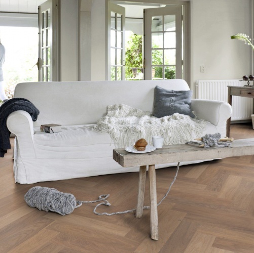 Паркет Ёлка Solidfloor New classic Св. Пол 1128549 Дуб Натур (Рельефная) 610х122 мм 1500200202 - Вид №13